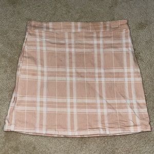 Forever 21 Pink Plaid Skirt